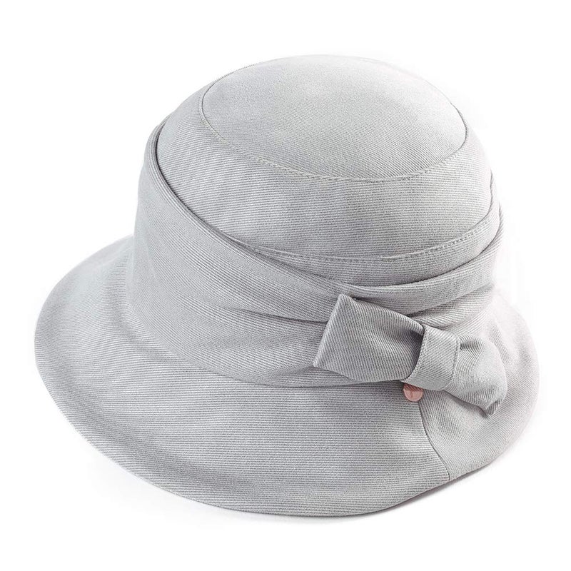 Comhats Womens 1920s Vintage Fedora Bowler Cloche Bucket Church Derby Party Hat Fall Winter Floppy Ladies Grey - Image 2